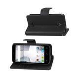 REIKO ALCATEL DAWN/ STREAK 3-IN-1 WALLET CASE IN BLACK