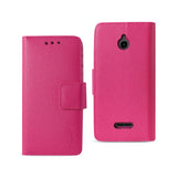 REIKO ALCATEL DAWN/ STREAK WALLET CASE WITH INNER ZEBRA PRINT IN HOT PINK