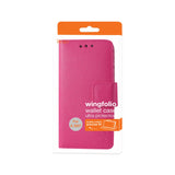 REIKO ALCATEL DAWN/ STREAK WALLET CASE WITH INNER ZEBRA PRINT IN HOT PINK