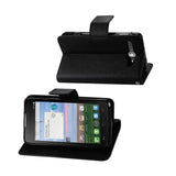 REIKO ALCATEL ONE TOUCH SONIC LTE 3-IN-1 WALLET CASE IN BLACK