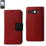 REIKO ALCATEL ONE TOUCH SONIC LTE 3-IN-1 WALLET CASE IN RED