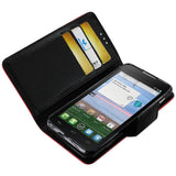 REIKO ALCATEL ONE TOUCH SONIC LTE 3-IN-1 WALLET CASE IN RED