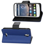REIKO ALCATEL ONE TOUCH POP ASTRO 3-IN-1 WALLET CASE IN NAVY