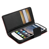 REIKO ALCATEL ONE TOUCH POP ASTRO 3-IN-1 WALLET CASE IN RED