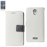 REIKO ALCATEL ONE TOUCH POP ASTRO 3-IN-1 WALLET CASE IN WHITE