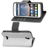 REIKO ALCATEL ONE TOUCH POP ASTRO 3-IN-1 WALLET CASE IN WHITE