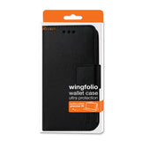 REIKO ALCATEL ONE TOUCH CONQUEST 3-IN-1 WALLET CASE IN BLACK
