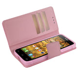 REIKO ALCATEL ONE TOUCH CONQUEST 3-IN-1 WALLET CASE IN HOT PINK BLACK