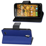 REIKO ALCATEL ONE TOUCH CONQUEST 3-IN-1 WALLET CASE IN NAVY