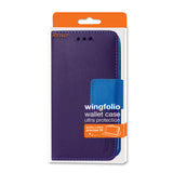 REIKO ALCATEL ONE TOUCH CONQUEST 3-IN-1 WALLET CASE IN PURPLE
