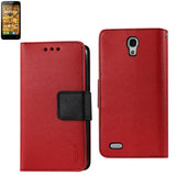 REIKO ALCATEL ONE TOUCH CONQUEST 3-IN-1 WALLET CASE IN RED