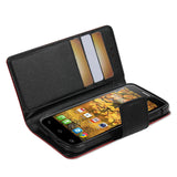 REIKO ALCATEL ONE TOUCH CONQUEST 3-IN-1 WALLET CASE IN RED