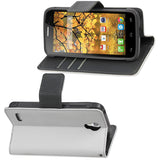 REIKO ALCATEL ONE TOUCH CONQUEST 3-IN-1 WALLET CASE IN WHITE