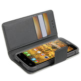 REIKO ALCATEL ONE TOUCH CONQUEST 3-IN-1 WALLET CASE IN WHITE