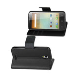 REIKO ALCATEL ONE TOUCH ELEVATE 3-IN-1 WALLET CASE IN BLACK