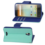 REIKO ALCATEL ONE TOUCH ELEVATE 3-IN-1 WALLET CASE IN GREEN