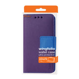 REIKO ALCATEL ONE TOUCH ELEVATE 3-IN-1 WALLET CASE IN PURPLE