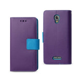 REIKO ALCATEL FIERCE 4 3-IN-1 WALLET CASE IN PURPLE