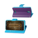 REIKO ALCATEL FIERCE 4 3-IN-1 WALLET CASE IN PURPLE