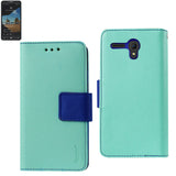 REIKO ALCATEL ONE TOUCH FIERCE XL 3-IN-1 WALLET CASE IN GREEN