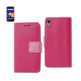REIKO ALCATEL ONE TOUCH IDOL 3 5.5 3-IN-1 WALLET CASE IN HOT PINK
