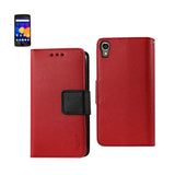 REIKO ALCATEL ONE TOUCH IDOL 3 5.5 3-IN-1 WALLET CASE IN RED