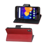 REIKO ALCATEL ONE TOUCH IDOL 3 5.5 3-IN-1 WALLET CASE IN RED