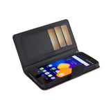 REIKO ALCATEL ONE TOUCH IDOL 3 5.5 3-IN-1 WALLET CASE IN RED