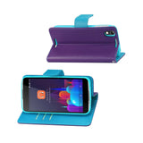 REIKO ALCATEL IDOL 4 3-IN-1 WALLET CASE IN PURPLE