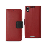 REIKO ALCATEL IDOL 4 3-IN-1 WALLET CASE IN RED