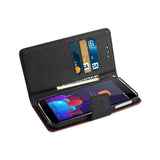 REIKO ALCATEL IDOL 4 3-IN-1 WALLET CASE IN RED