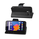 REIKO ALCATEL ONETOUCH PIXI 3 3-IN-1 WALLET CASE IN BLACK