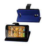 REIKO ALCATEL ONE TOUCH POP MEGA 3-IN-1 WALLET CASE IN NAVY