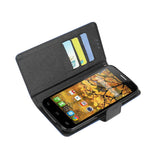 REIKO ALCATEL ONE TOUCH POP MEGA 3-IN-1 WALLET CASE IN NAVY
