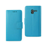 REIKO ALCATEL TRU WALLET CASE WITH INNER ZEBRA PRINT IN BLUE