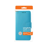 REIKO ALCATEL TRU WALLET CASE WITH INNER ZEBRA PRINT IN BLUE