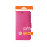 REIKO ALCATEL TRU WALLET CASE WITH INNER ZEBRA PRINT IN HOT PINK