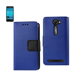 REIKO ASUS ZENFONE 2E 3-IN-1 WALLET CASE IN NAVY
