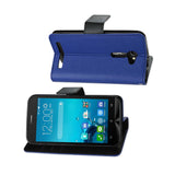 REIKO ASUS ZENFONE 2E 3-IN-1 WALLET CASE IN NAVY