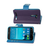 REIKO ASUS ZENFONE 2E 3-IN-1 WALLET CASE IN PURPLE