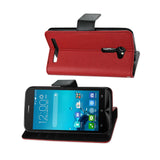 REIKO ASUS ZENFONE 2E 3-IN-1 WALLET CASE IN RED