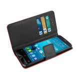 REIKO ASUS ZENFONE 2E 3-IN-1 WALLET CASE IN RED