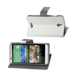 REIKO HTC DESIRE 510 3-IN-1 WALLET CASE IN WHITE