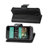REIKO HTC DESIRE 520 3-IN-1 WALLET CASE IN BLACK