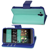 REIKO HTC DESIRE 520 3-IN-1 WALLET CASE IN GREEN