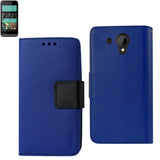REIKO HTC DESIRE 520 3-IN-1 WALLET CASE IN NAVY