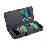 REIKO HTC DESIRE 520 3-IN-1 WALLET CASE IN RED