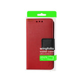 REIKO HTC DESIRE 520 3-IN-1 WALLET CASE IN RED