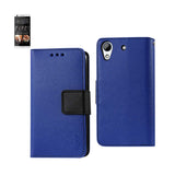 REIKO HTC DESIRE 626 3-IN-1 WALLET CASE IN NAVY