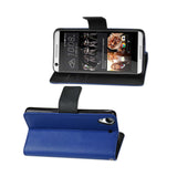 REIKO HTC DESIRE 626 3-IN-1 WALLET CASE IN NAVY